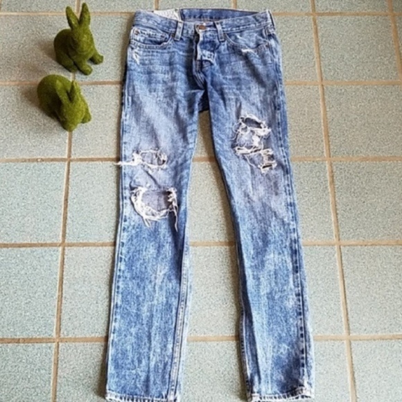 Hollister Other - Hollister High Waist Ripped Straight Leg Jeans 28